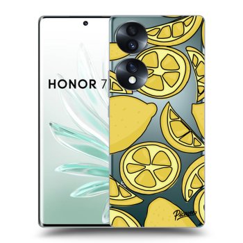 Picasee silikonowe przeźroczyste etui na Honor 70 - Lemon