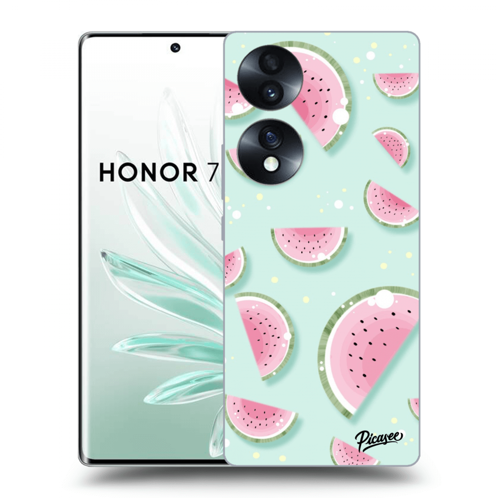 Picasee silikonowe przeźroczyste etui na Honor 70 - Watermelon 2