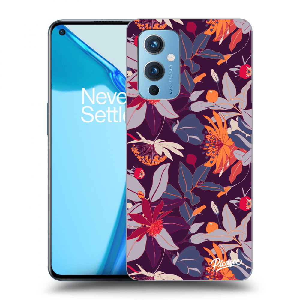 Picasee ULTIMATE CASE pro OnePlus 9 - Purple Leaf