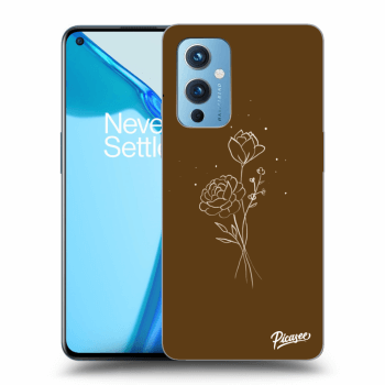 Etui na OnePlus 9 - Brown flowers