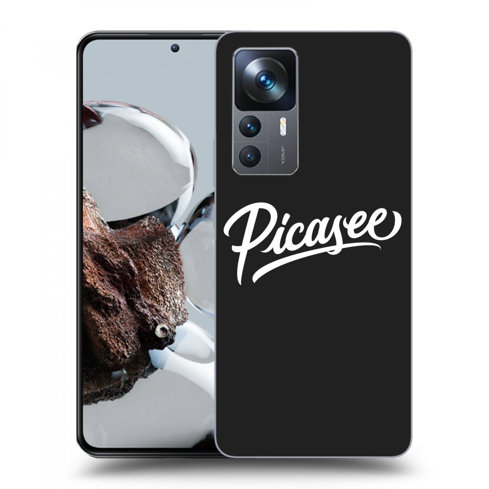 Picasee silikonowe czarne etui na Xiaomi 12T - Picasee - White