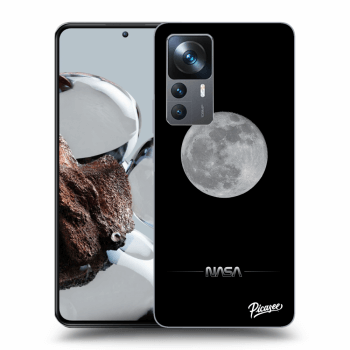 Picasee silikonowe czarne etui na Xiaomi 12T Pro - Moon Minimal