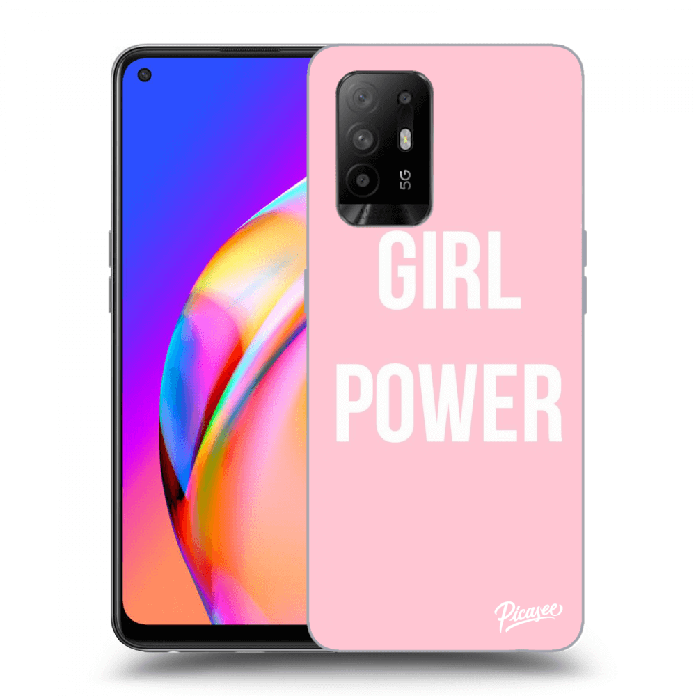 Picasee silikonowe przeźroczyste etui na OPPO A94 5G - Girl power