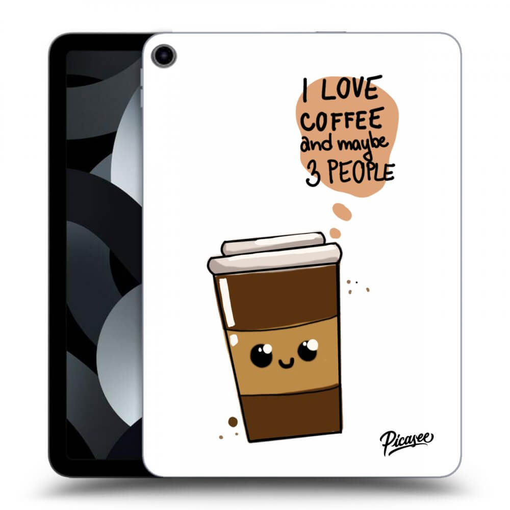 Picasee silikonowe czarne etui na Apple iPad 10,9" 2022 (10.generace) - Cute coffee