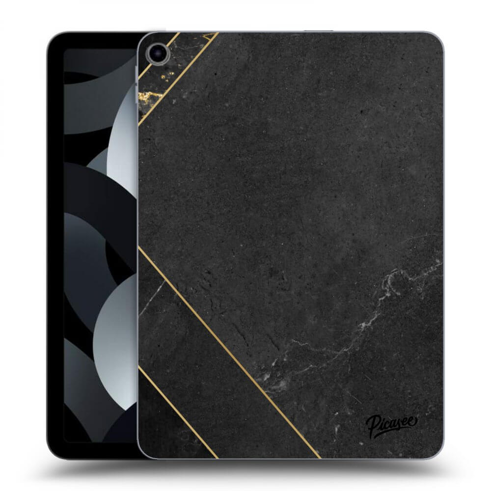 Picasee silikonowe przeźroczyste etui na Apple iPad 10,9" 2022 (10.generace) - Black tile