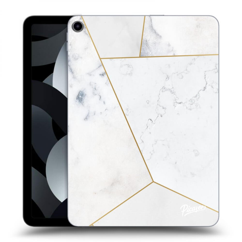 Picasee silikonowe przeźroczyste etui na Apple iPad 10,9" 2022 (10.generace) - White tile
