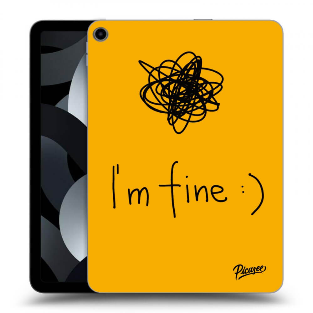 Silikonowe Czarne Etui Na Apple IPad 10,9 2022 (10.generace) - I Am Fine