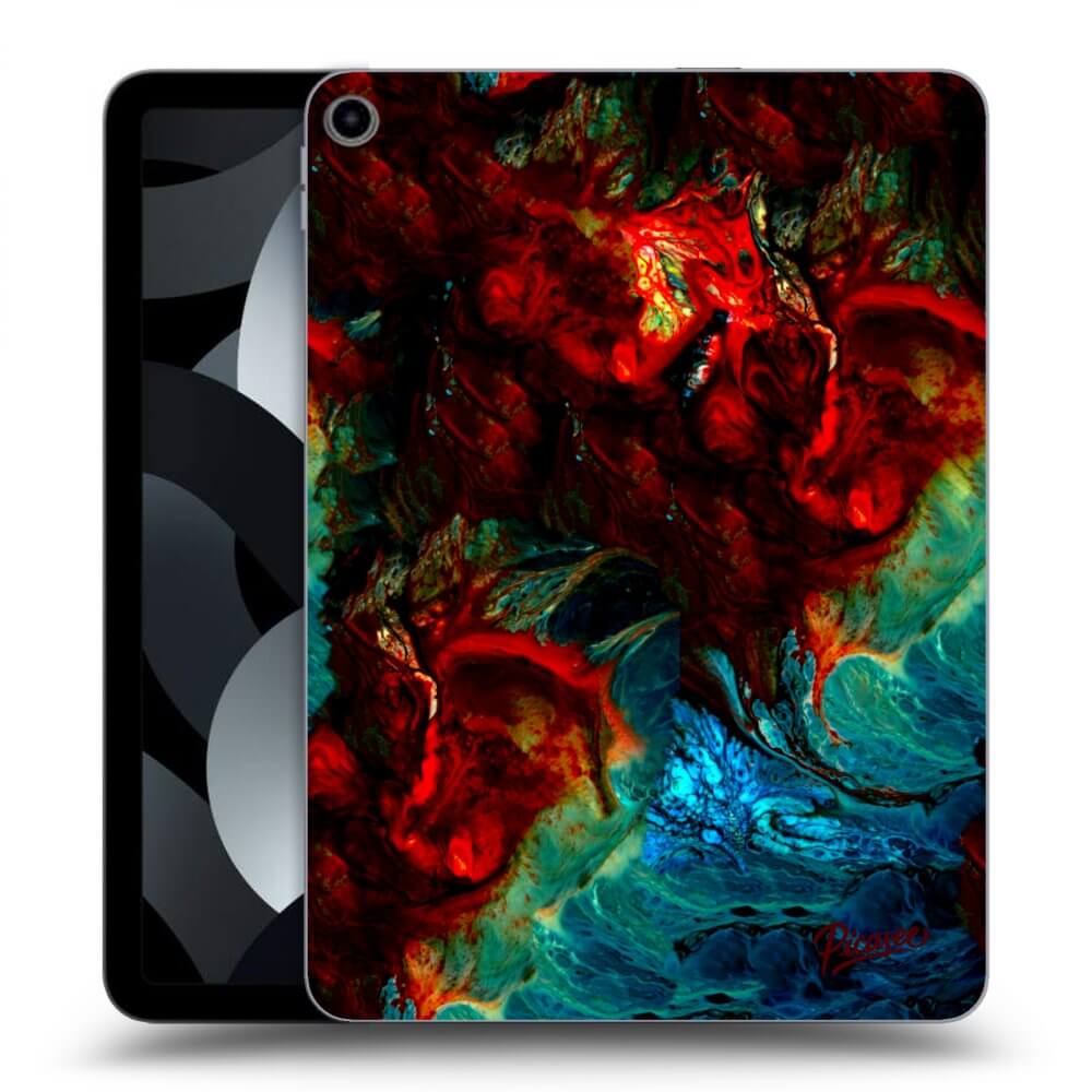 Picasee silikonowe czarne etui na Apple iPad 10,9" 2022 (10.generace) - Universe