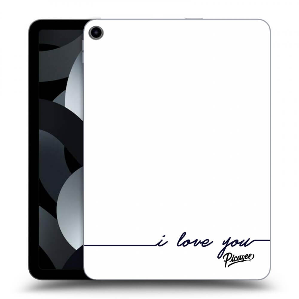 Picasee silikonowe czarne etui na Apple iPad 10,9" 2022 (10.generace) - I love you