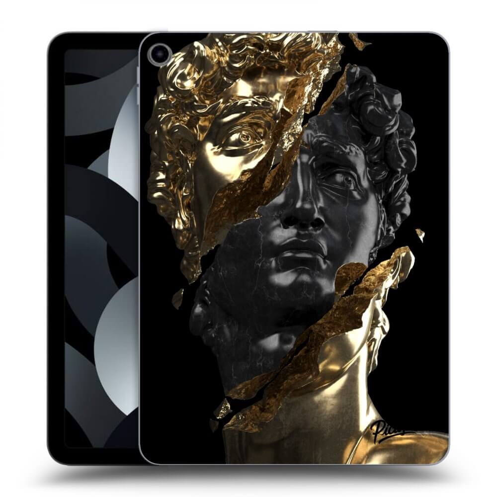 Picasee silikonowe czarne etui na Apple iPad 10,9" 2022 (10.generace) - Gold - Black