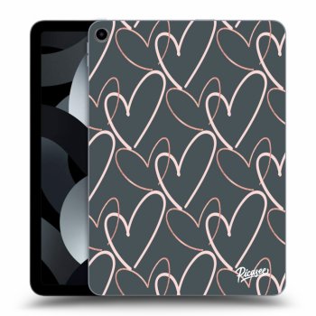 Picasee silikonowe czarne etui na Apple iPad 10,9" 2022 (10.generace) - Lots of love