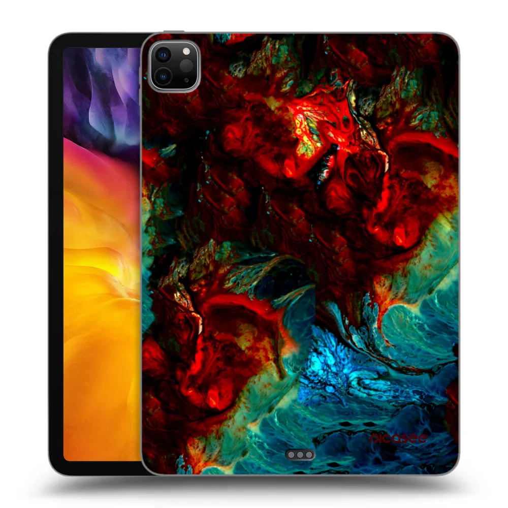 Picasee silikonowe czarne etui na Apple iPad Pro 11" 2022 M2 (4.generace) - Universe