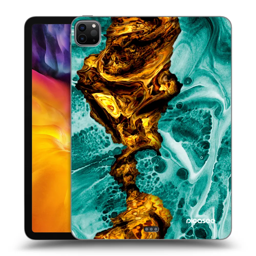 Picasee silikonowe czarne etui na Apple iPad Pro 11" 2022 M2 (4.generace) - Goldsky