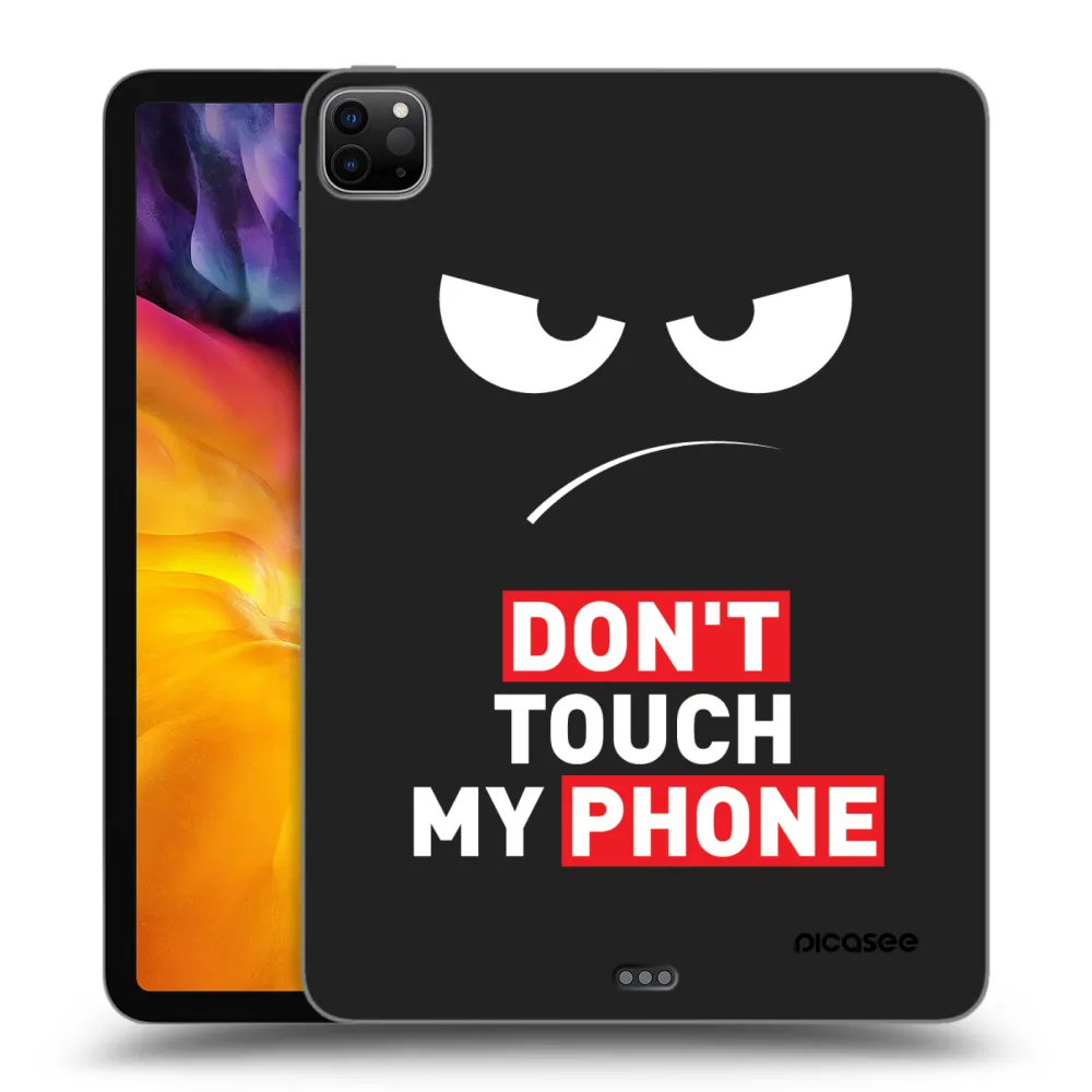Picasee silikonowe czarne etui na Apple iPad Pro 11" 2022 M2 (4.generace) - Angry Eyes - Transparent