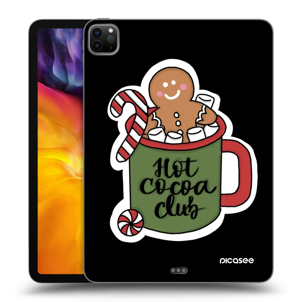 Picasee silikonowe czarne etui na Apple iPad Pro 11" 2022 M2 (4.generace) - Hot Cocoa Club