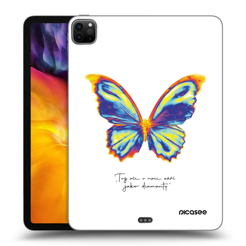 Picasee silikonowe czarne etui na Apple iPad Pro 11" 2022 M2 (4.generace) - Diamanty White