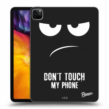 Picasee silikonowe czarne etui na Apple iPad Pro 11" 2022 M2 (4.generace) - Don't Touch My Phone