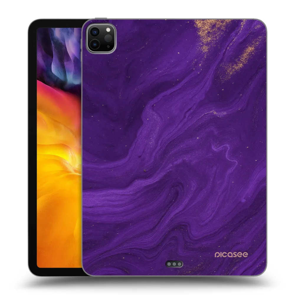 Picasee silikonowe czarne etui na Apple iPad Pro 11" 2022 M2 (4.generace) - Purple