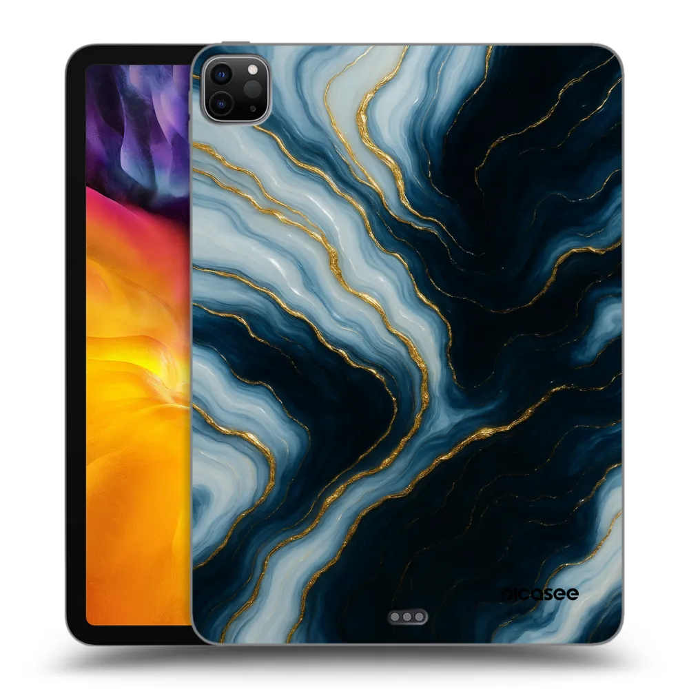 Picasee silikonowe czarne etui na Apple iPad Pro 11" 2022 M2 (4.generace) - Luna