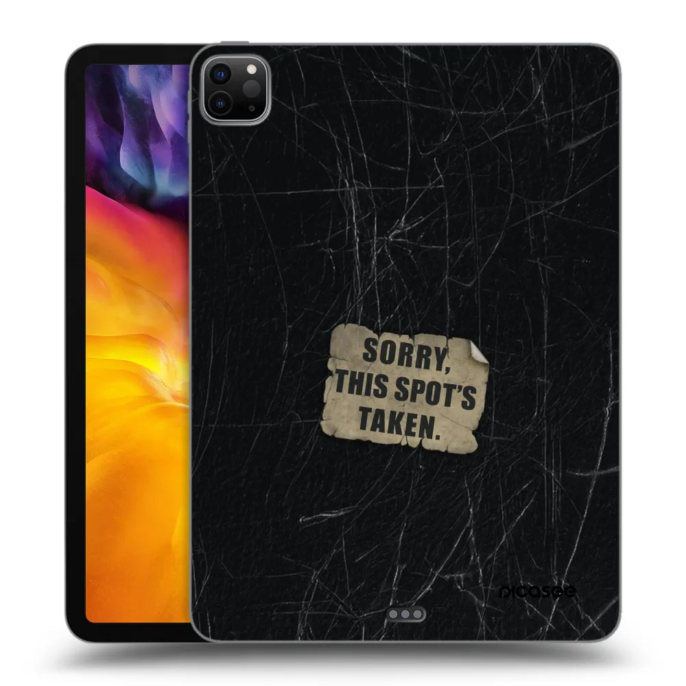 Picasee silikonowe czarne etui na Apple iPad Pro 11" 2022 M2 (4.generace) - SORRY