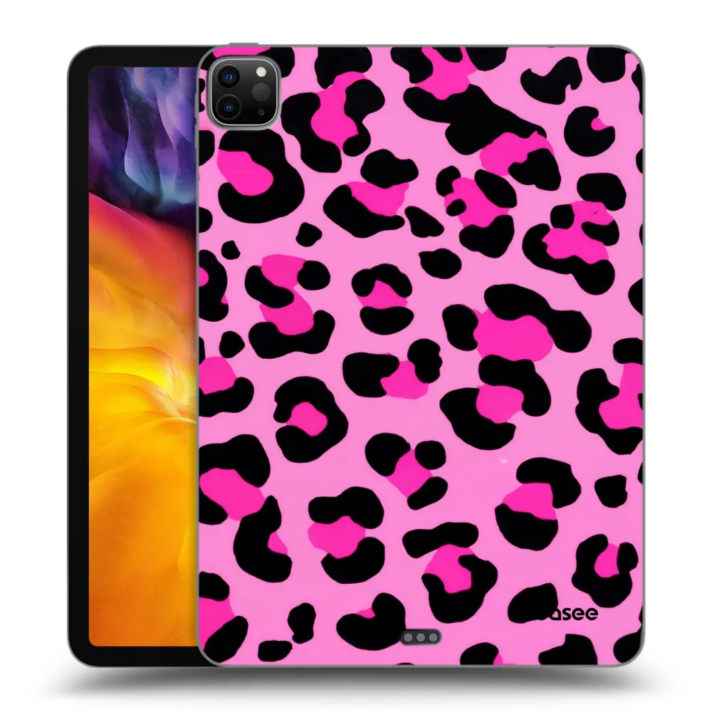 Picasee silikonowe czarne etui na Apple iPad Pro 11" 2022 M2 (4.generace) - Pink Tiger