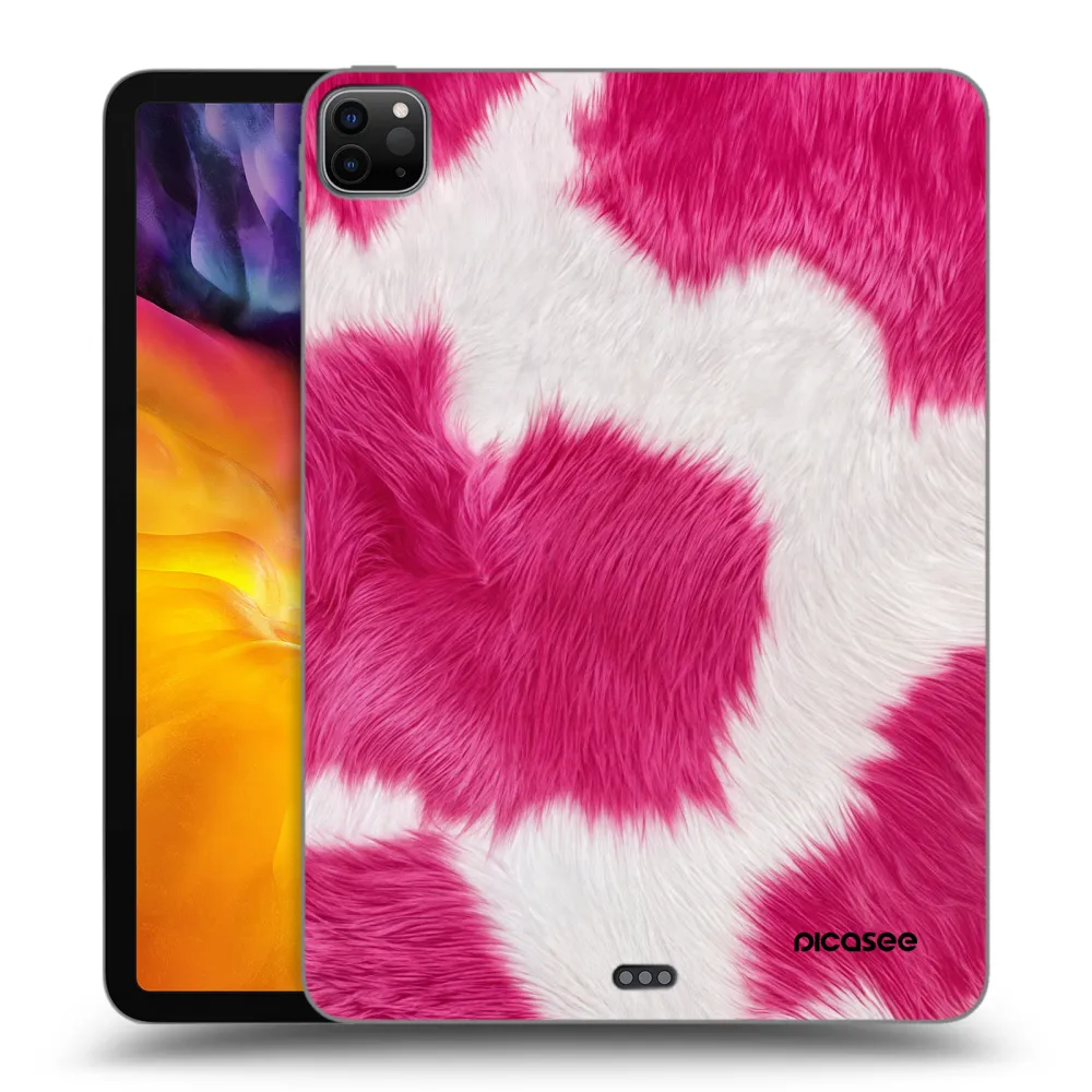 Picasee silikonowe czarne etui na Apple iPad Pro 11" 2022 M2 (4.generace) - Pink Moo