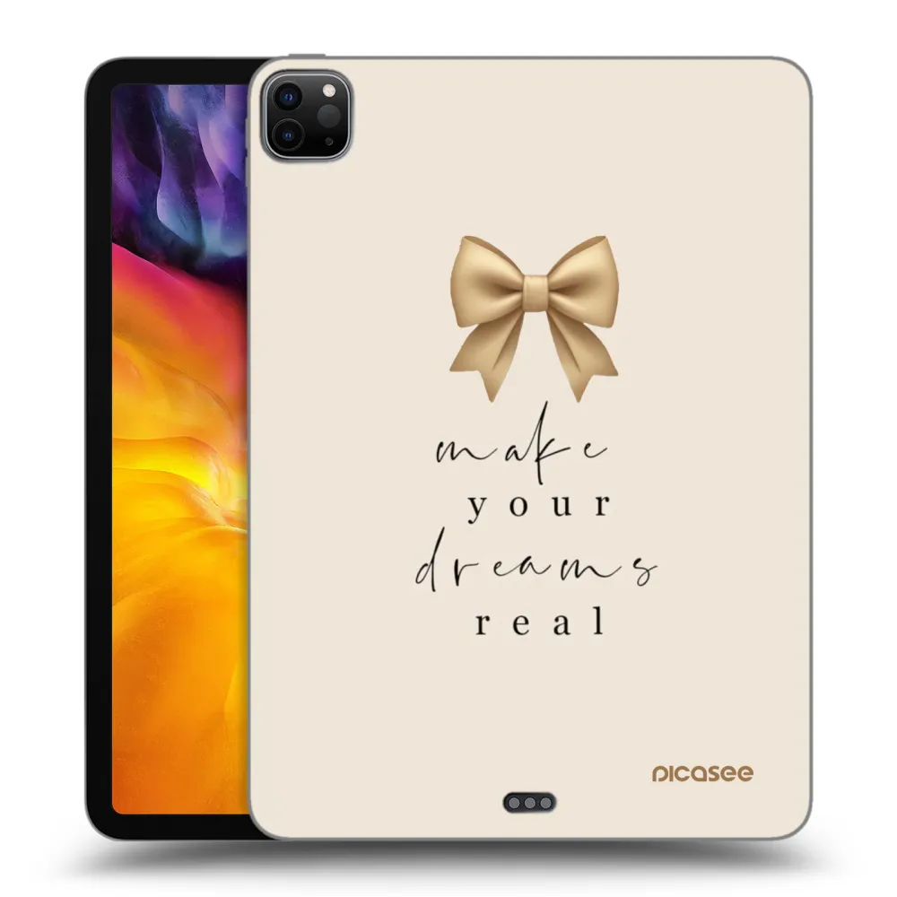 Picasee silikonowe czarne etui na Apple iPad Pro 11" 2022 M2 (4.generace) - Golden Dream