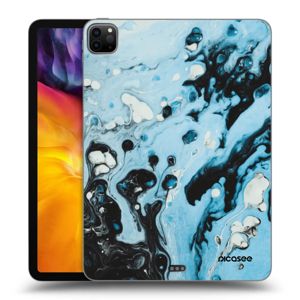 Picasee silikonowe czarne etui na Apple iPad Pro 11" 2022 M2 (4.generace) - Organic blue