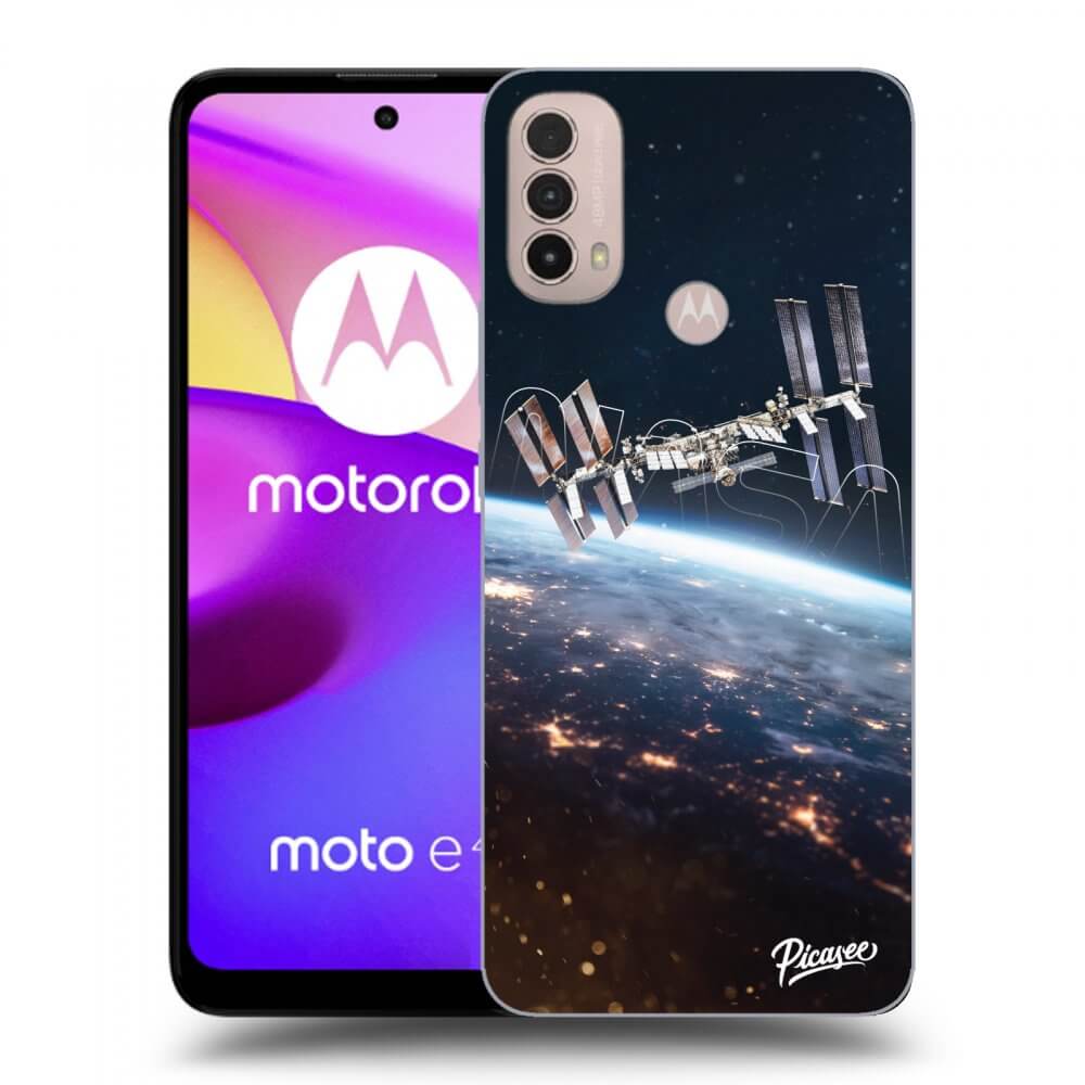 Picasee silikonowe czarne etui na Motorola Moto E40 - Station