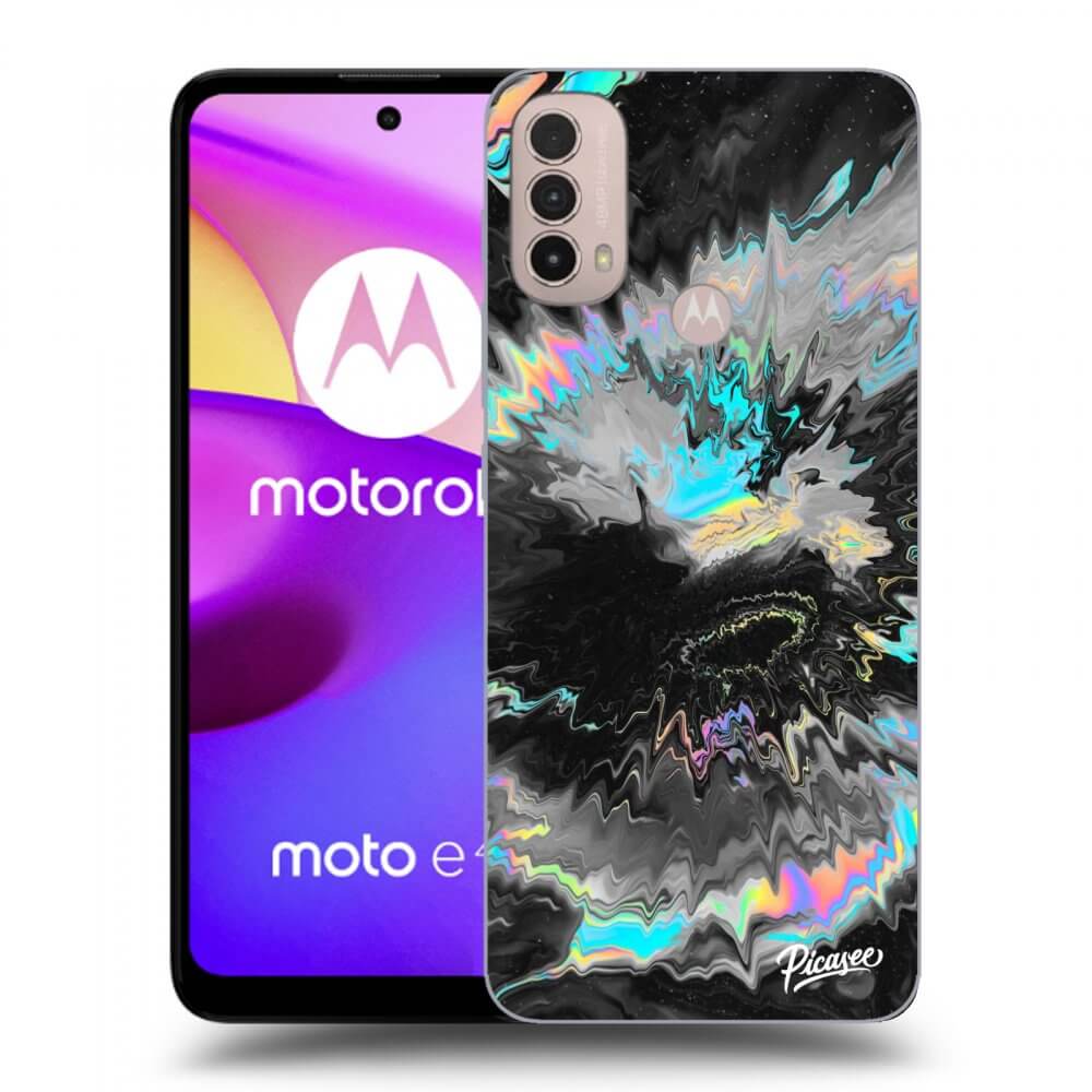 Picasee silikonowe czarne etui na Motorola Moto E40 - Magnetic