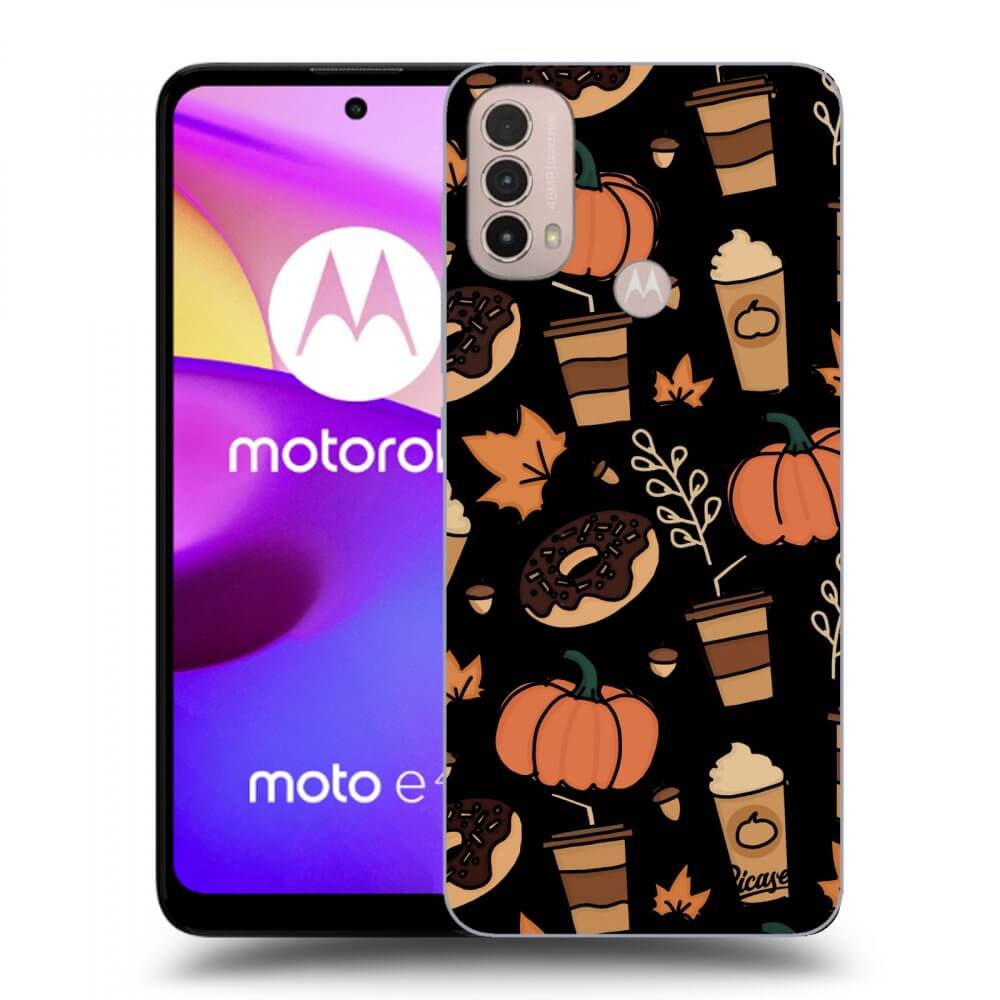 Picasee silikonowe czarne etui na Motorola Moto E40 - Fallovers