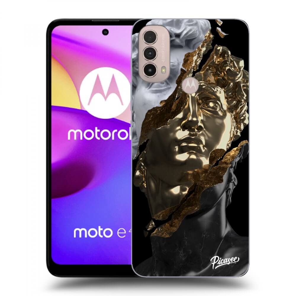 Picasee silikonowe czarne etui na Motorola Moto E40 - Trigger