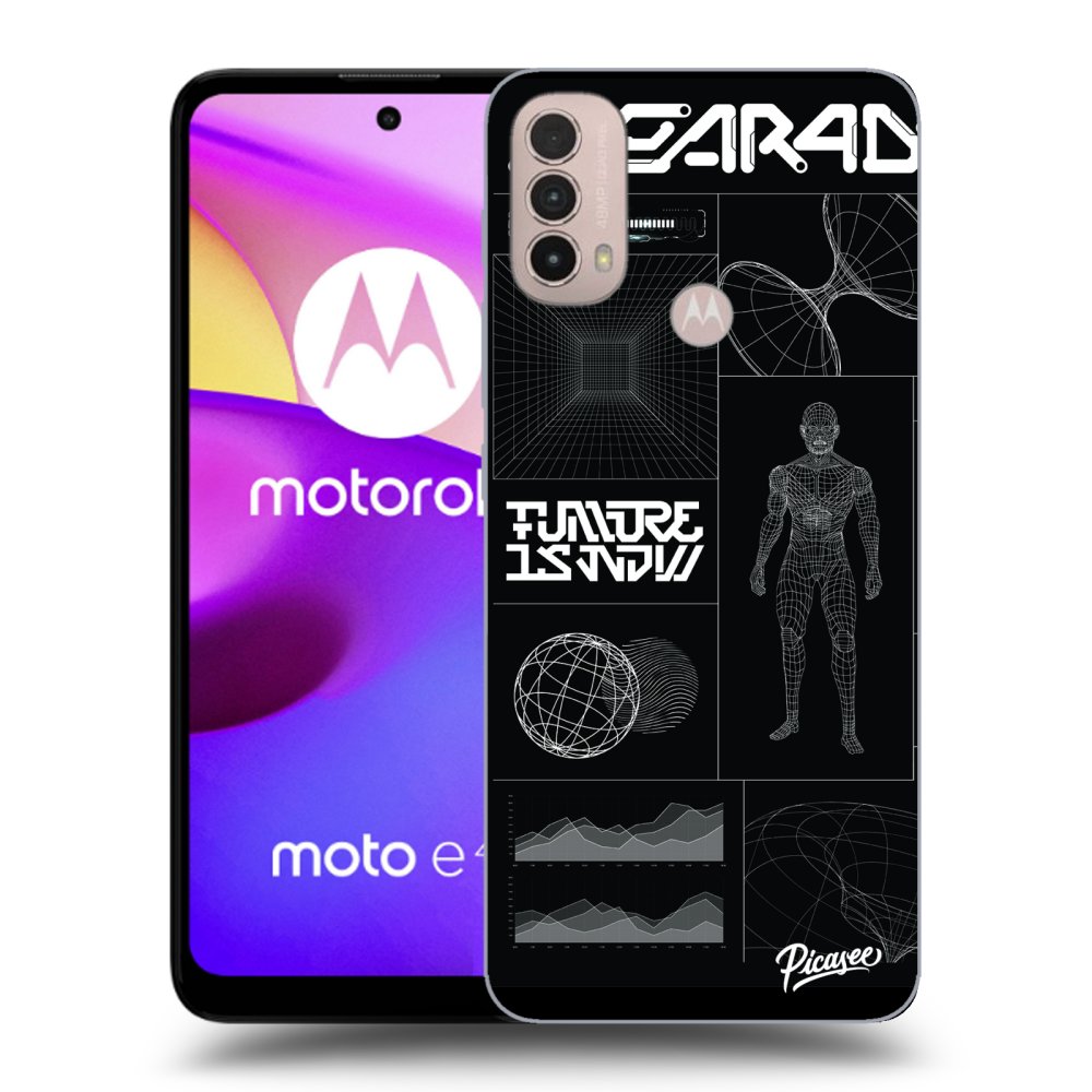 Picasee silikonowe czarne etui na Motorola Moto E40 - BLACK BODY