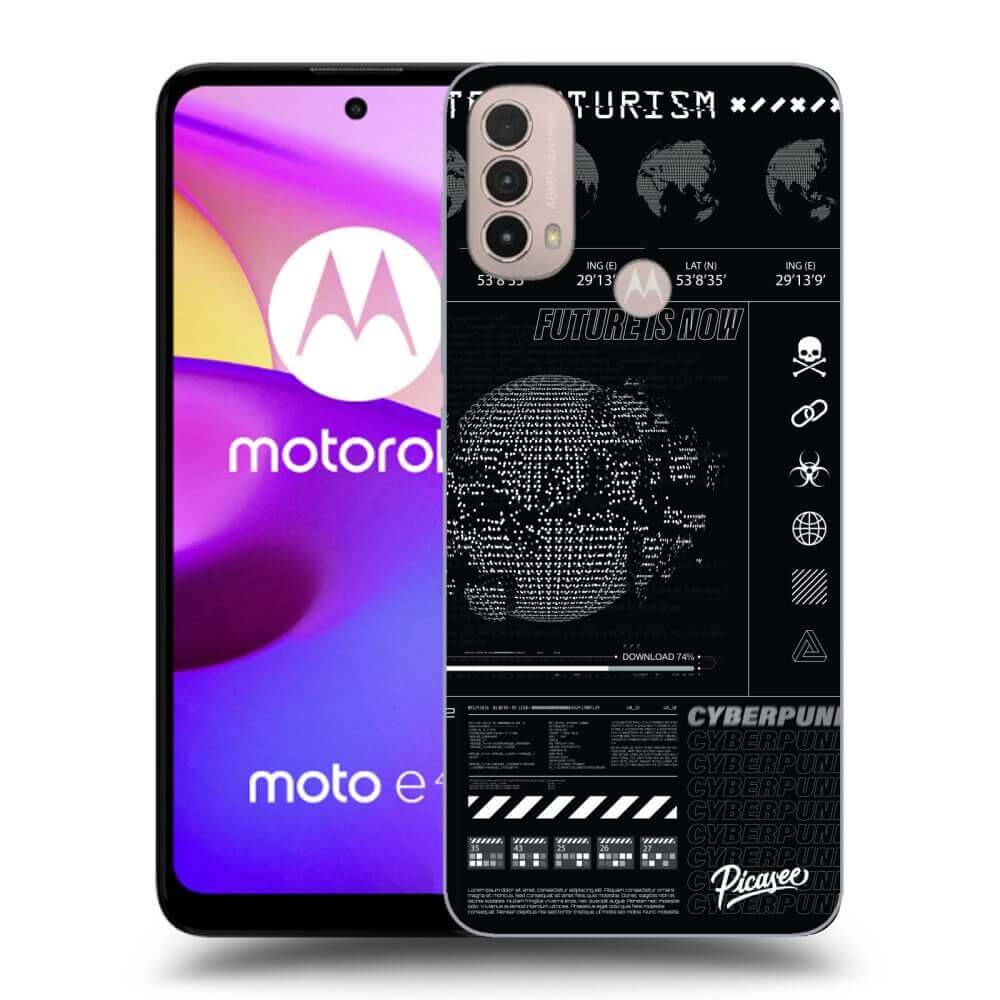 Picasee silikonowe czarne etui na Motorola Moto E40 - FUTURE