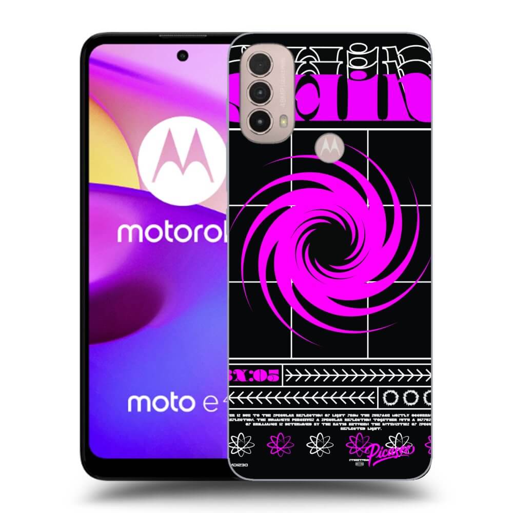 Picasee silikonowe czarne etui na Motorola Moto E40 - SHINE