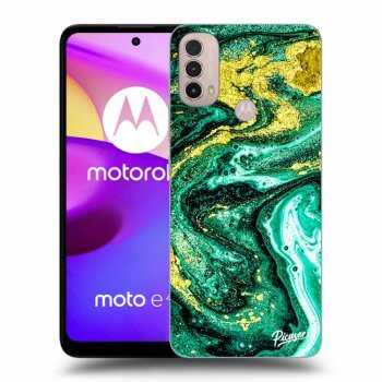 Etui na Motorola Moto E40 - Green Gold