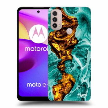 Picasee silikonowe czarne etui na Motorola Moto E40 - Goldsky