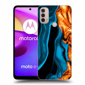 Etui na Motorola Moto E40 - Gold blue