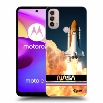 Picasee silikonowe czarne etui na Motorola Moto E40 - Space Shuttle