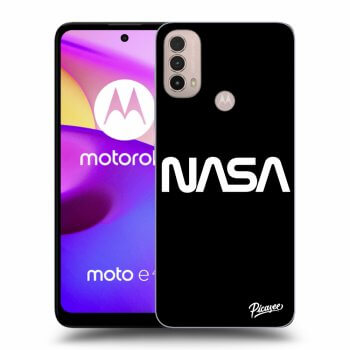 Picasee silikonowe czarne etui na Motorola Moto E40 - NASA Basic