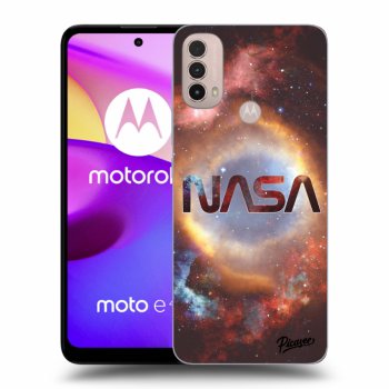 Picasee silikonowe czarne etui na Motorola Moto E40 - Nebula