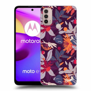 Etui na Motorola Moto E40 - Purple Leaf
