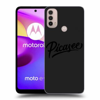 Picasee silikonowe czarne etui na Motorola Moto E40 - Picasee - black
