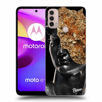 Picasee silikonowe czarne etui na Motorola Moto E40 - Holigger