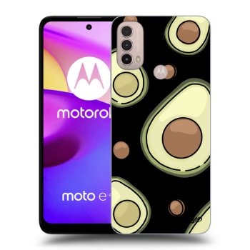 Picasee silikonowe czarne etui na Motorola Moto E40 - Avocado