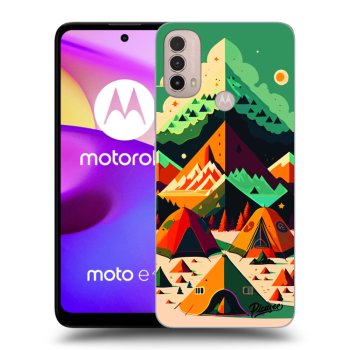 Picasee silikonowe czarne etui na Motorola Moto E40 - Alaska