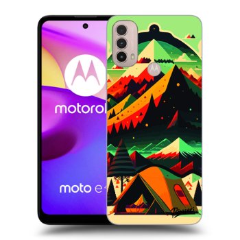 Picasee silikonowe czarne etui na Motorola Moto E40 - Montreal