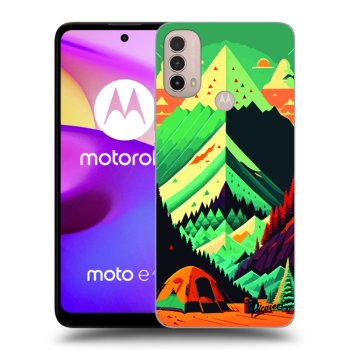 Picasee silikonowe czarne etui na Motorola Moto E40 - Whistler