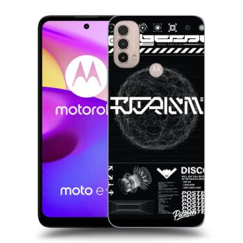 Picasee silikonowe czarne etui na Motorola Moto E40 - BLACK DISCO