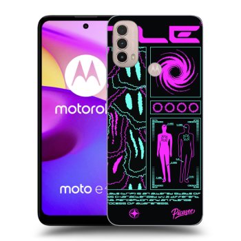 Picasee silikonowe czarne etui na Motorola Moto E40 - HYPE SMILE
